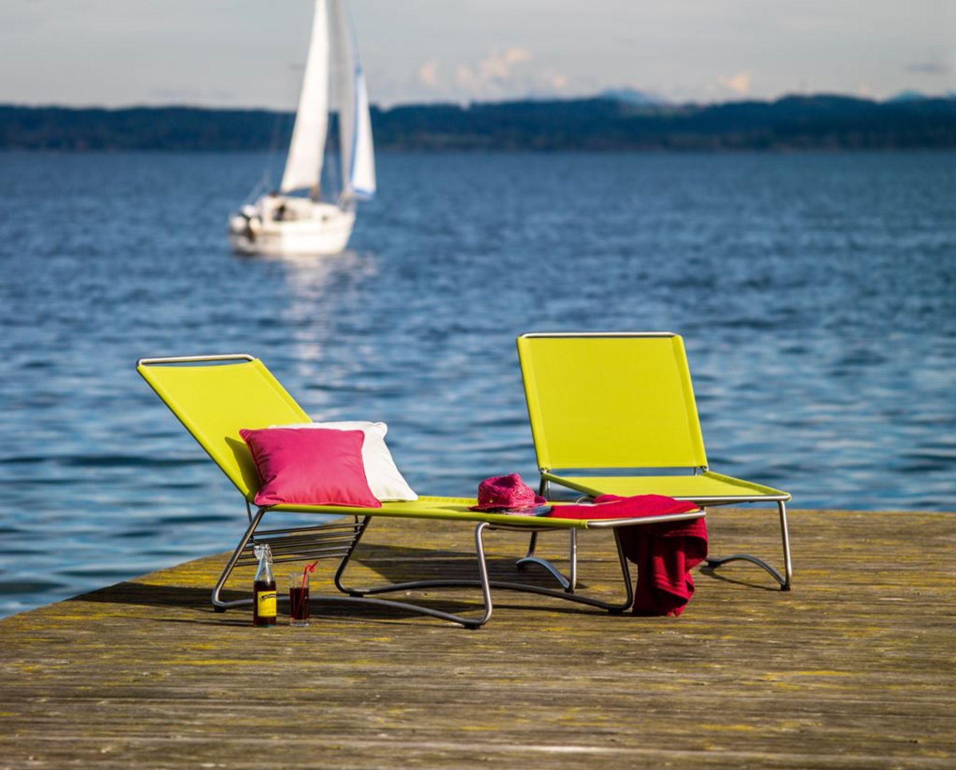Balcony sun lounger Weish upl Batyline Iso taupe WEISHAEUPL